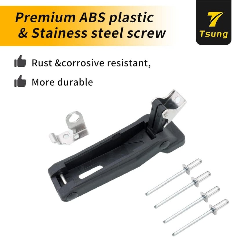 TSUNG Front Storage Rack Rubber Flexible Draw Latch – Soft TPE Over-Center Latch Replacement for ATV/UTV Cargo Racks & Outdoor Equipment (B-2PCS) - Image 3